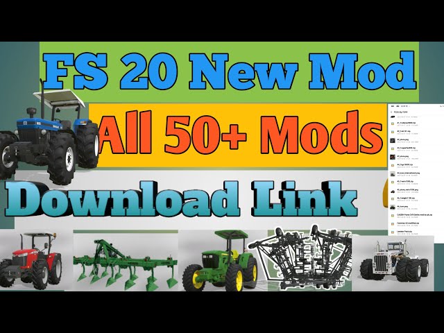 Fs20 All 50+ Mods link in discreption #fs20 #FS20 #Mods #modMaker