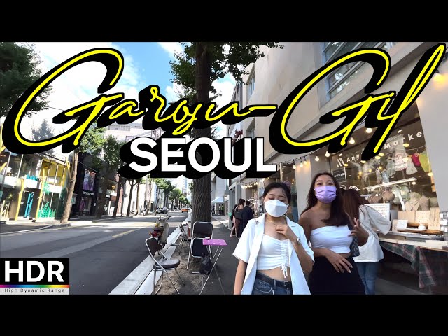 [4K HDR] Seoul Walk - Walking around the trendy hot place in Gangnam, Garosu-Gil 🇰🇷 Seoul, Korea