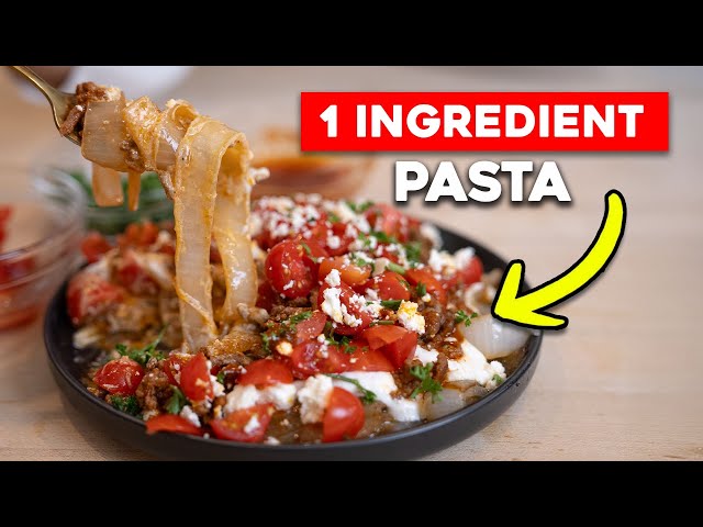 1 Ingredient Pasta (Low Carb Secret Ingredient!!)