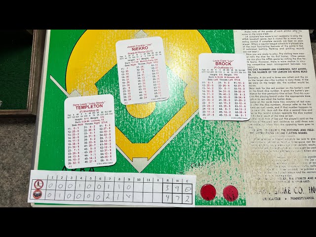 APBA Baseball 1977 replay St Louis at Houston May 18th