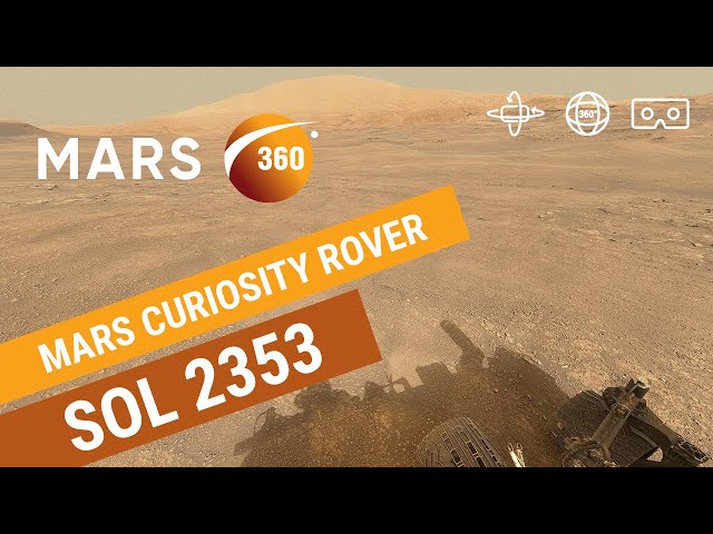 Mars 360: NASA's Mars Curiosity Rover - Sol 2353 (360video 8K)