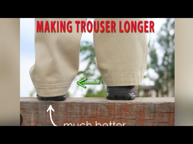 How to lengthen pants by 3 Inches at home easily!