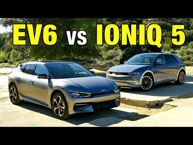 Kia EV6 vs. Hyundai Ioniq 5 | Luxury Electric SUV Comparison Test | Price, Range, Interior & More