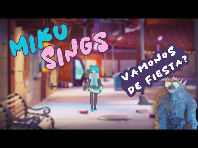 Hatsune Miku Cantando Vámonos de Fiesta a Factory [Fortnite]