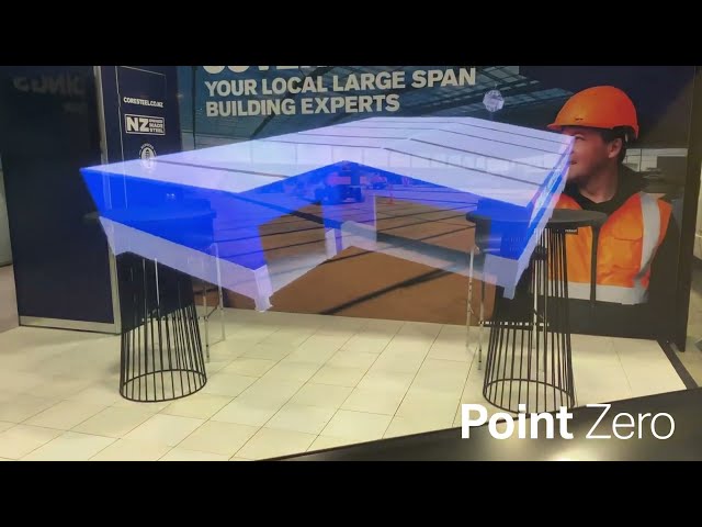 Point Zero // Coresteel Buildings - Holographic Display for Fieldays 2021