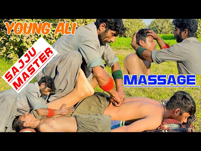 ASMR AMAZING FULL BODY MASSAGE BY SAJJU MASTER TO YOUNG ALI | HISTORICAL LONG MASSAGE #asmrmassage