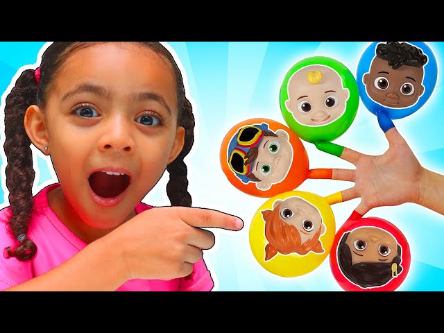 Cocomelon Toys Finger Family Song + Rain Rain Go Away Song | Nursery Rhymes & Kids Songs