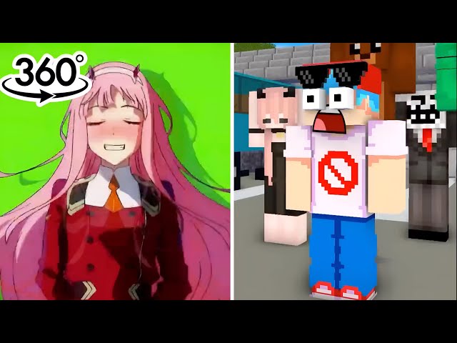 360° VR TOCA TOCA DANCE MINECRAFT ANIME IN 4K #trending #viral #trend #minecraft