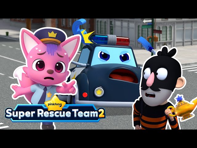 Eee-Ooh, Police Car 🚓 vs. Nee-Naw, Fire Truck 🚒｜S2 Ep. 1~4｜Pinkfong Super Rescue Team