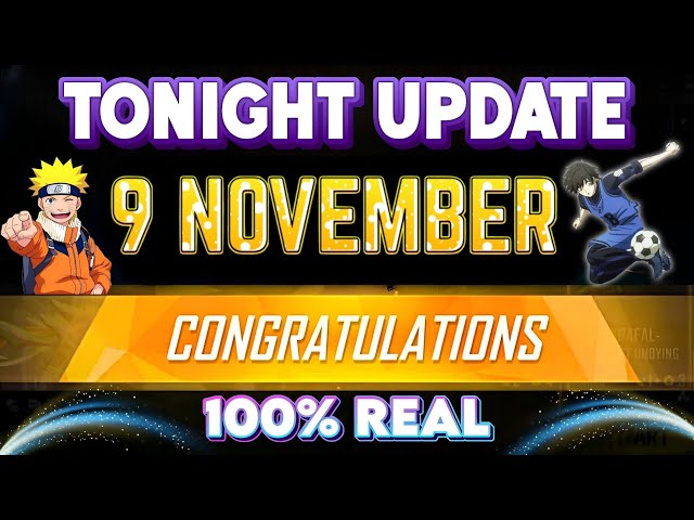 9 November 2024 🔥 FREE FIRE NEW EVENT | UPCOMING UPDATE IN FREE FIRE | TONIGHT UPDATE OF FREE FIRE