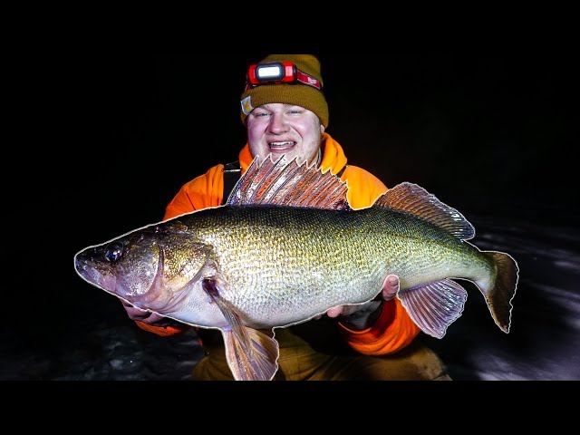 ICE FISHING for MONSTER Walleyes! 2021 Northern WI (PB Nearly Broke)