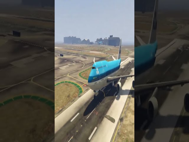 GTA 5| Emergency Landing On Water (Bird Strike) Qantas Plane crash movie