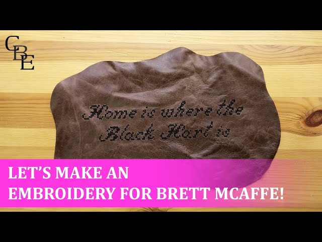 Let's make an embroidery for Brett McAfee! [Skull & Spade 13]