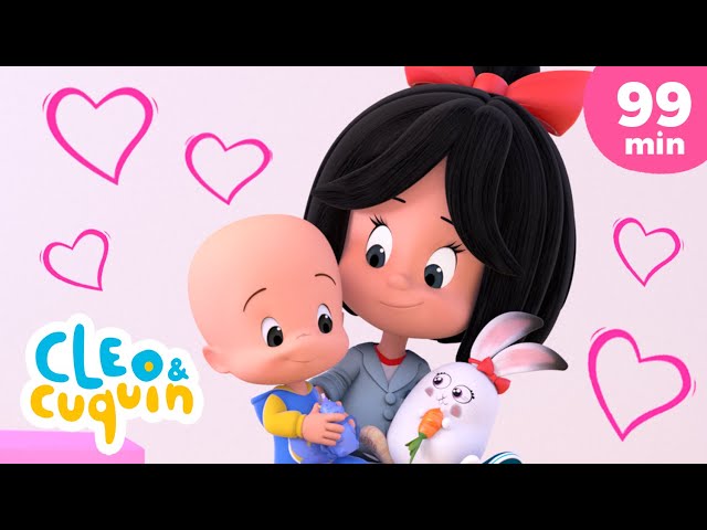 Valentine's Day Special: Ghost Love 💖Episodes and Nursery Rhymes by Cleo and Cuquin | Children Songs