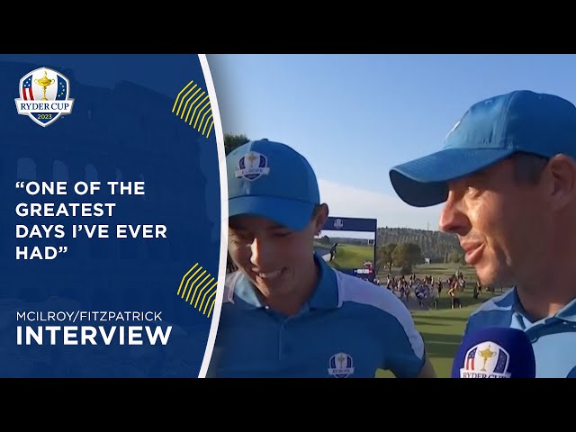 McIlroy/Fitzpatrick Interview | 2023 Ryder Cup