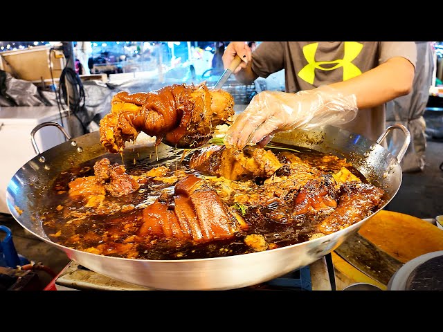 Amazing BANGKOK's STREET FOOD at Liab Duan Night Market | Thailand Street Food