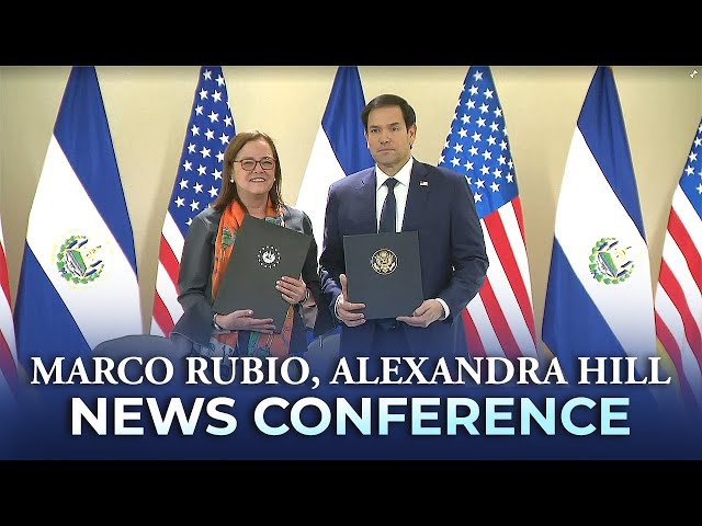 U.S. Secretary of State Marco Rubio and El Salvador counterpart at news conference | USA |America