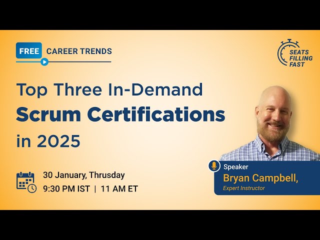 Top Scrum Master Certifications in Demand | Scrum Master Certification Guide 2025 | Simplilearn