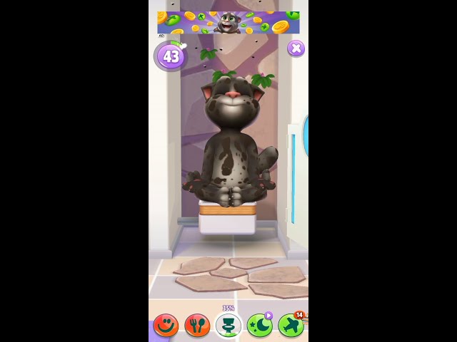 Talking tom go to bathroom live streaming #talkingtom #shortsvideo #live #talkingtomvideos