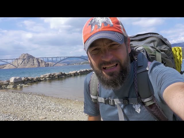 80 mile hike across island of KRK, Croatia