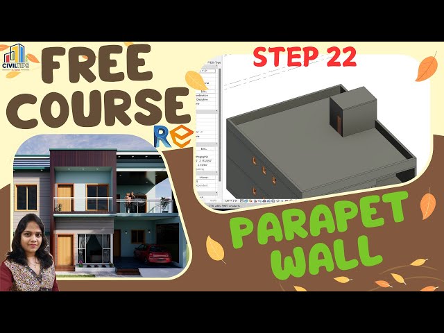 Revit Step 22 how to create parapet wall in revit in tamil