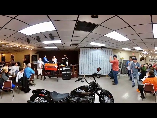 Motorcycle Raffle Winner Announced - 360-Degree Video