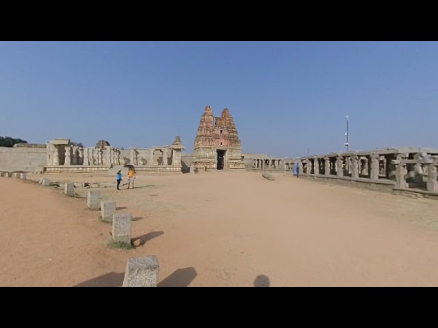 short 3D video, view of Hampi, India