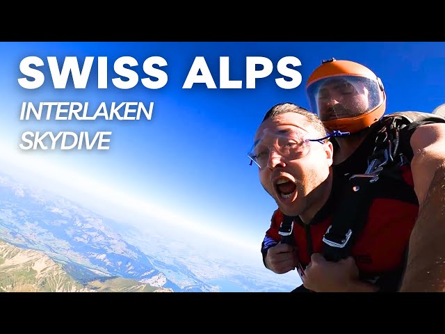 Insane Skydive Over the Swiss Alps | Interlaken Switzerland