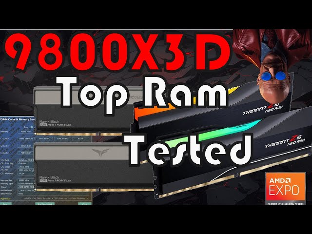 9800X3D Top RAM Kits Tested, Who's the memory top dog?