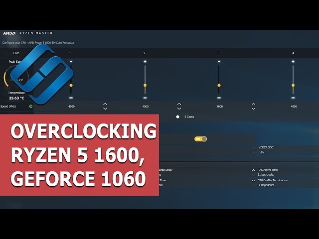 Overclocking a PC With CPU Ryzen 5 1600, video card GeForce 1060 and HyperX RAM in 2019 ⚡🖥️⚡