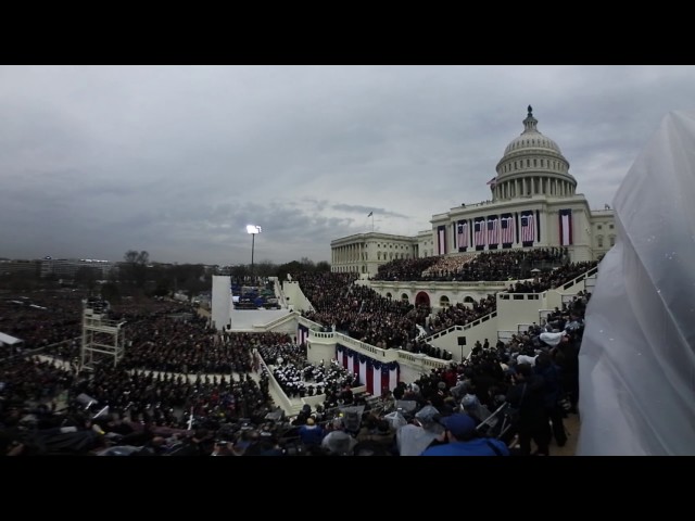 A 360-degree look at  Donald Trump taking oath of office