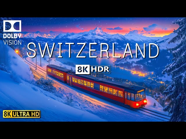 SWITZERLAND in 8K HDR – Majestic Mountains, Lakes, and Scenic Beauty