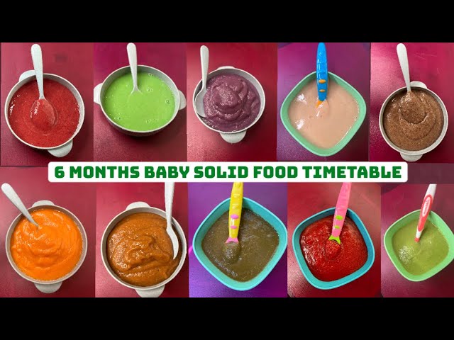 Baby Food Recipes For 6+Months | Vegetable $ Fruit Purees | Stage 1 Homemade Baby Foods | FaithVibes