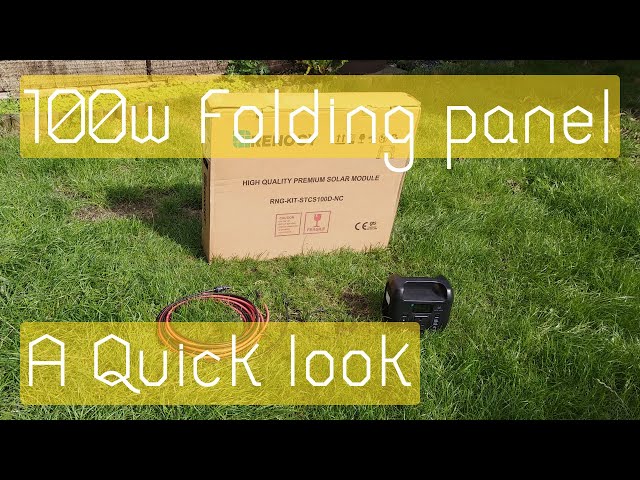 Unboxing and exploring at the Renogy 100W Foldable Solar Suitcase