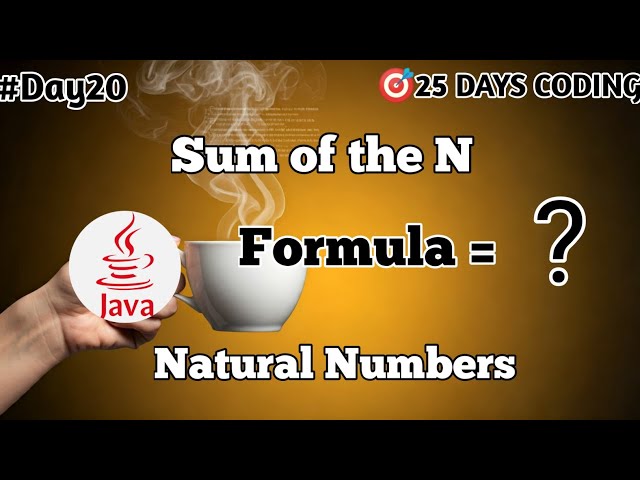 The Most Genius🤯  Way to Find the Sum of N Natural Numbers in Seconds! ⚡/ Day 20