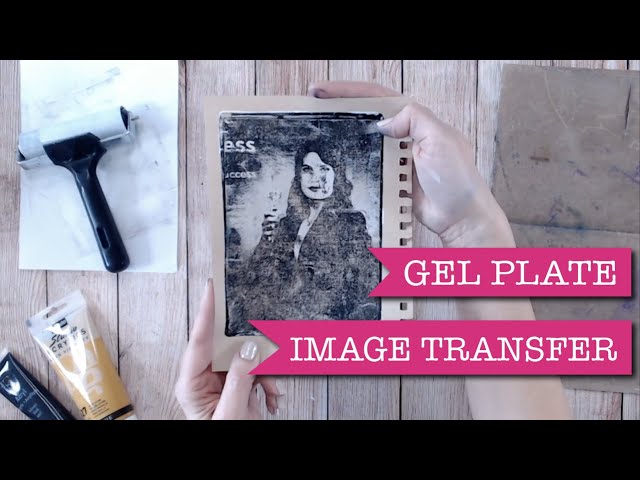 ✨Amazing Gel Plate Image Transfer ✨  Using a magazine page