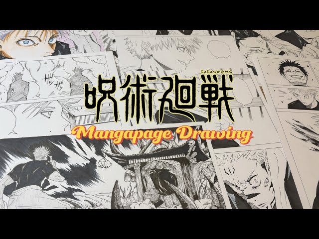 Manga Page Drawing COMPILATION - JUJUTSU KAISEN  I Speed Drawing  I Gojo vs Sukuna