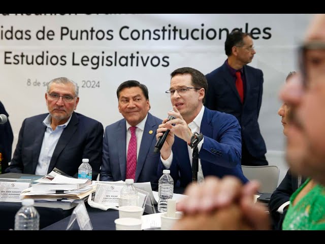 Senador Ricardo Anaya presenta posicionamiento del GPPAN materia de reforma del Poder Judicial