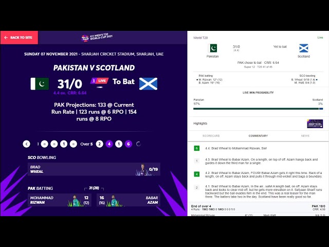 🔴LIVE: Pakistan vs Scotland | T20 World Cup 2021 | Sco vs Pak 2021 Live