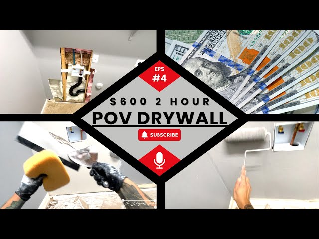 POV DRYWALL $600 2 HOURS #drywallrepair