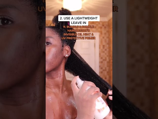 Prepping Natural Hair for a "Protective Style"