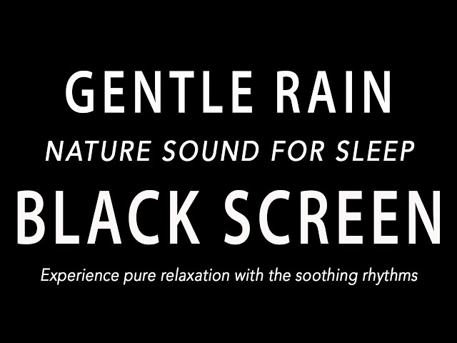 Just 3 MINS to have Wonderful Deep Sleep on Rainy Night | Black Screen