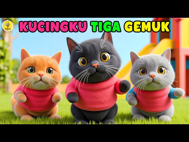 My Cat is Three Fat - My Cat's Song is Telu - Funny Children's Son