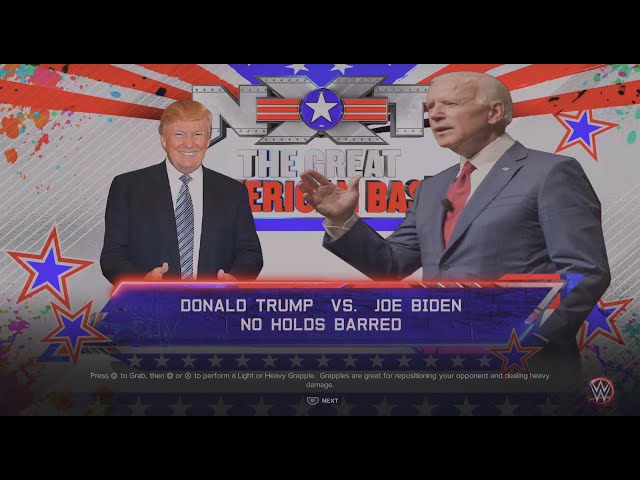 WWE 2K23 | Donald Trump vs Joe Biden | NXT The Great American Bash | No Holds Barred