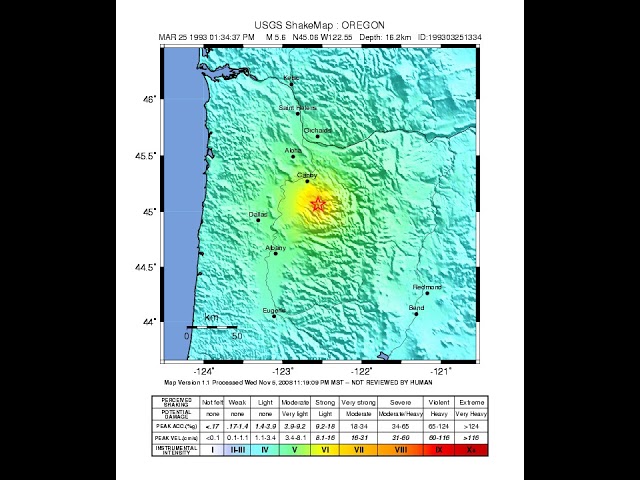 1993 Scotts Mills earthquake | Wikipedia audio article