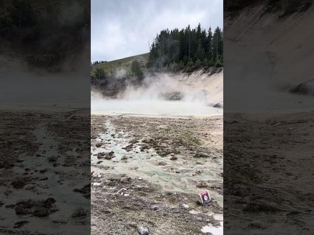 Mud Pods in Yellowstone National Park | Scenic Views | 4K