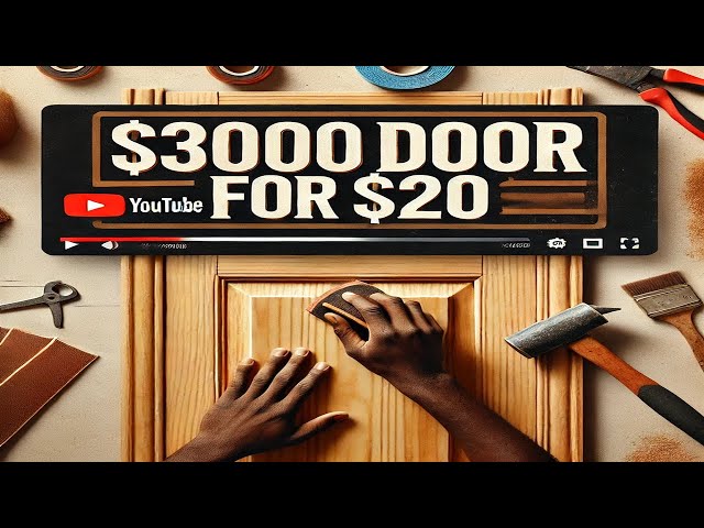 ”$3000 Door for $20 | DIY Hand-Sanding Transformation