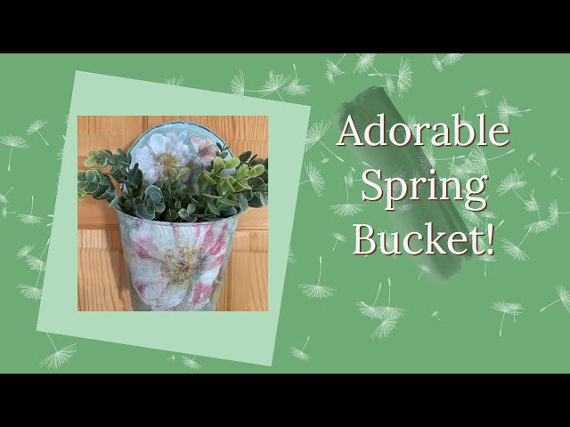 Spring Decor DIY || Fall Bucket Upcycle || #diy, #renew,