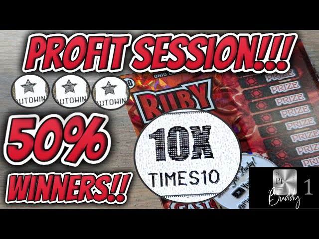 🔴🔵PROFIT SESSION!🔵🔴 All the WINNERS! 🔵🔴GEM 10s! 🔴🔵 Ohio Lottery Scratch Off Tickets