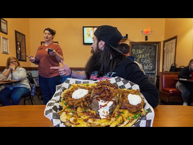 "YOU'VE GOTTA KEEP IT DOWN FOR FIVE MINUTES OR YOU LOSE" | THE TROUGH CHALLENGE | BeardMeatsFood